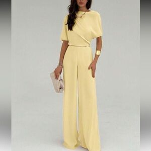 Elegant Yellow Jumpsuit